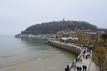 Awesome views beautiful beach in San Sebastian Basque Country Spain Europe (1)