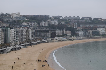 Awesome views beautiful beach in San Sebastian Basque Country Spain Europe (1)