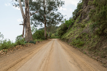 Road in Simien Mountains, Ethiopia