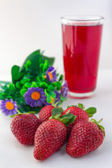 strawberry and smoothie