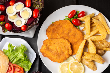 milanesa de pollo