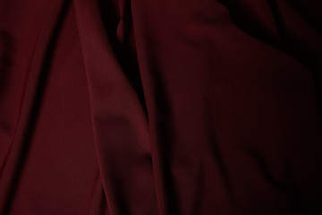 dark burgundy soft and crumpled textured cloth