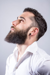 Obraz premium Perfil retrato Hipster
