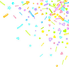 Sprinkles grainy. Cupcake dessert bakery confetti