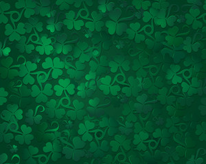 Green clover background. st. Patrick's day