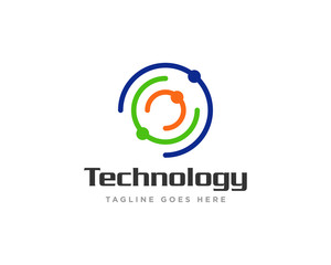 Technology Logo Icon Design Vector