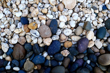 stone background pebbles on the beach