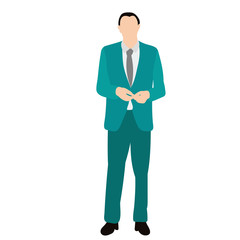 vector, isolated, in a flat style, man, guy