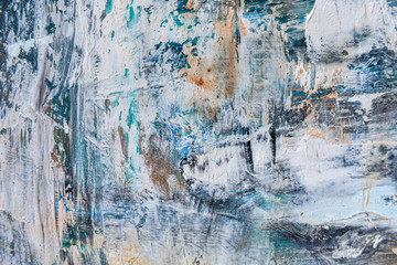 Abstract art, colorful oil paintings on canvas are beautiful, modern art Contemporary art. 