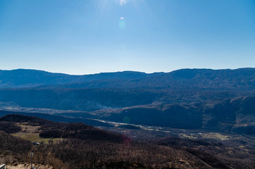 Panoramic View of Mountains