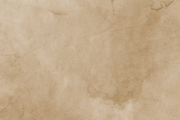 Coffee Grunge Paper Texture on the white isolated background. Vintage aged look.