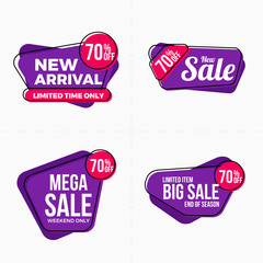 Best Offer Sale Labels Set Tags Collections