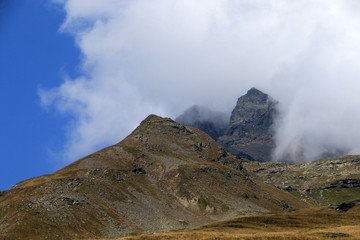 Landscape of Italian Alps in Madesimo region, Lombardy, Italy