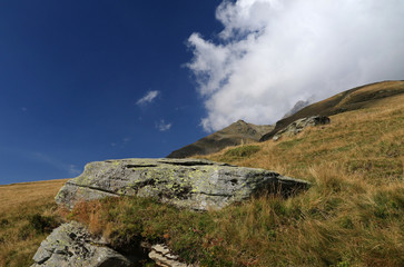 Landscape of Italian Alps in Madesimo region, Lombardy, Italy