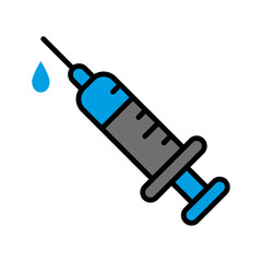 Syringe icon vector