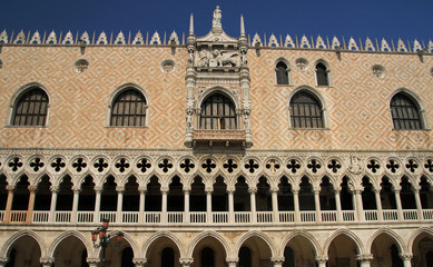 Fototapeta premium Doge's Palace - gothic style, Venice, Italy
