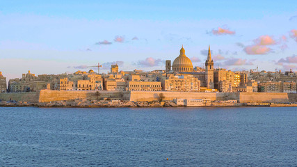 Fototapeta na wymiar Cityscapes of Valletta - the capital city of Malta - travel photography