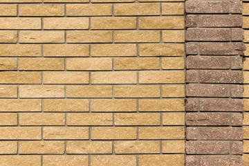 Brick wall background. Old vintage brick texture