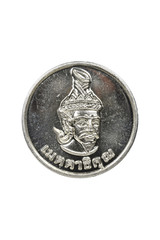 Amulets, amulets, sacred amulets of Thailand, behind the white backdrop