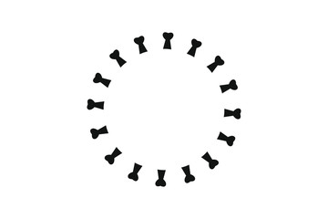 Coronavirus Covid 19 Vektor Silhouette