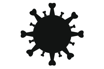 Coronavirus Covid 19 Vektor Silhouette