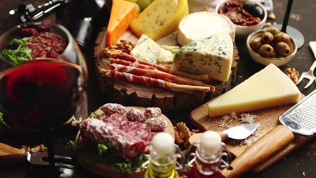 Huge assortment of various tasety spanish, french or italian apertizers