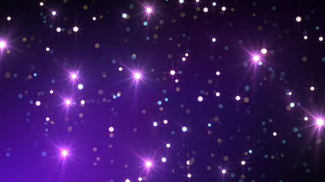 illumination neon space star particle flash light 3D illustration abstract background © bluebackimage