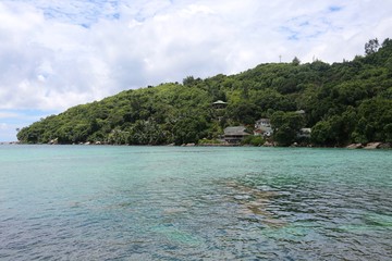 eaus poissonneuses de Praslin, Seychelles