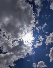 blue sky with clouds