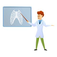 Podiatrist lesson icon. Cartoon of podiatrist lesson vector icon for web design isolated on white background