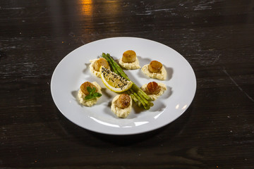 beautifully designed food on a plate Board