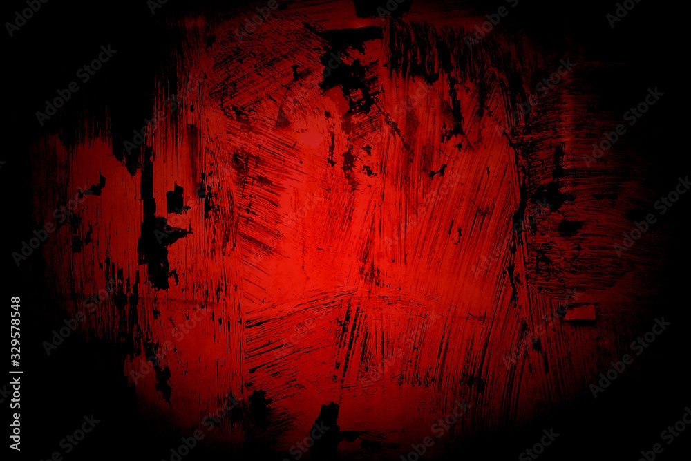 Wall mural abstract red and black background