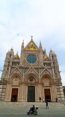 view of the cathedral in siena italy