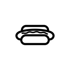 Vector illustration, hotdog icon design