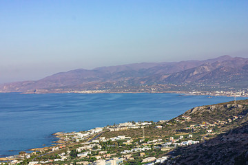Obraz premium beutiful landscape sea aerial view crete greece