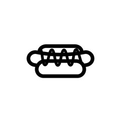Vector illustration, hotdog icon design