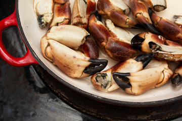 Cooked crab