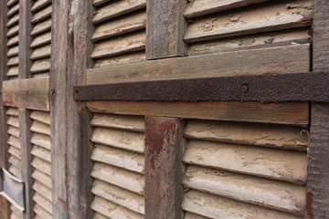 old wooden wall of a house
