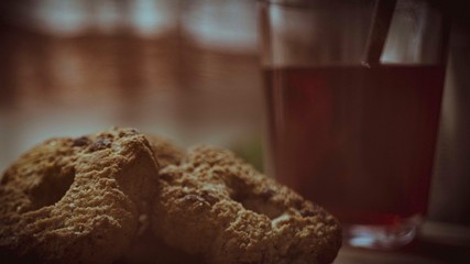 tazza the caldo con biscotti fatti a mano