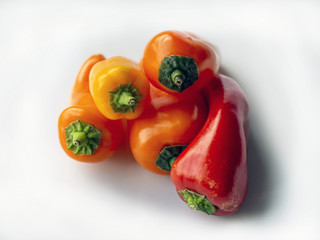 mini sweet bell peppers red