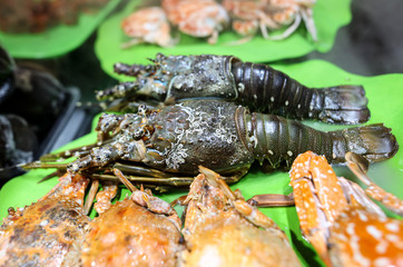 Sea crayfish cooked according to a special recipe.