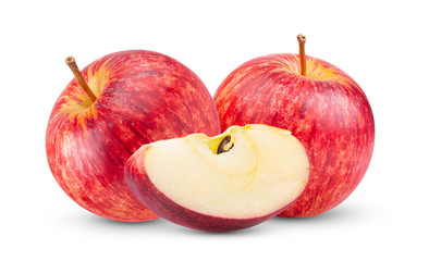 red apple isolated on white background