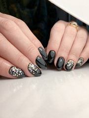 manicure design in a beauty salon