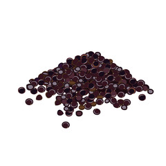 Heap of black quinoa seeds on white background. Vector illustration