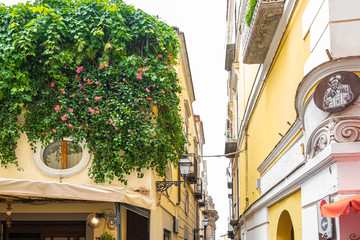 old buildings and romantic street in Italy