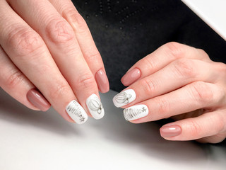 manicure design in a beauty salon