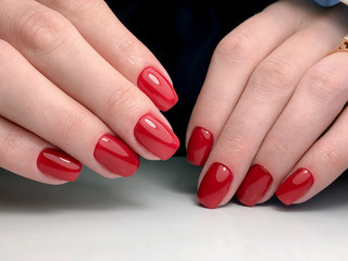 manicure design in a beauty salon