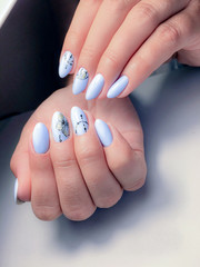 manicure design in a beauty salon