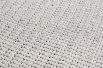 texture of woolen knitted fabric