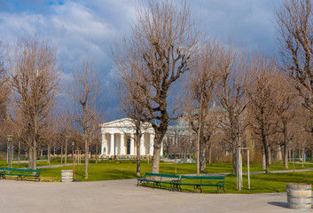 Theseus Temple (1821) in The Volksgarten (People's Garden) a public park in the Innere Stadt first district of Vienna, Wien, Austria